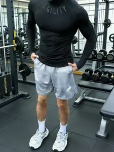 Men's High-Elasticity Athletic Shirt AGILITY - Dark Thorns Cross Print, Compression Fitness Long Sleeve, Quick-Drying, Breathable, Compression Sportswear, Athletic Sports Clothing, Suitable for Various Scenarios Such as Fitness, Running, Cycling