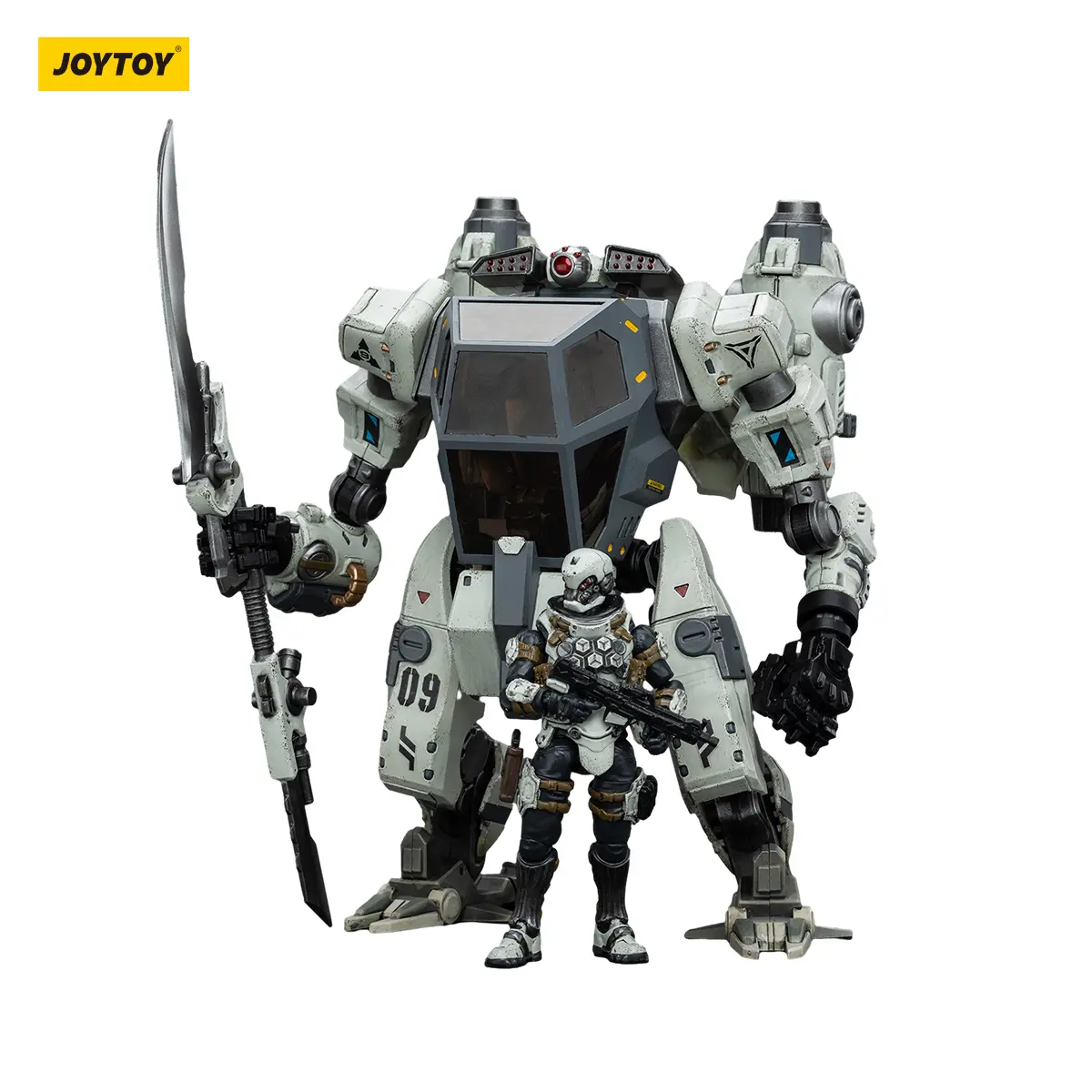 JOYTOY 1/18 Detailed North 09 Strike Attack Mecha Robot Figure, Battle for the Stars Themed Collectible Action Figure, Ages 12+ Toy (JT6236), Robot Figures