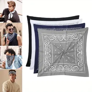 4 pcs Large Bandanas for Men & Women, 21 inch Square Head Scarf for outdoor cycling Beauty & Personal Care