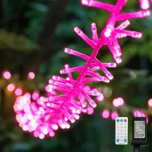 36FT 500LED Christmas Cluster Lights String Lights Decoration for Valentine's Day  Garden Wedding Party Xmas Tree Bedroom Indoor Outdoor Decor with 16-Functions,Clear Wire,