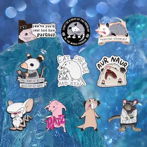 10PCS Cartoon Mouse Enamel Needle Set, Gold M Badge, Seasonal Fashion Accessory, Suitable for Hats, Backpacks, Clothing Accessories, Exquisite Enamel Gift Perfect