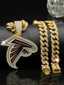 Trendy Hip-Hop Alloy Team Pendant Necklace Unique Fashion Men's Jewelry Wholesale