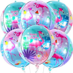 Huge 6Pcs Pink Flamingo Balloons - 22 Inch | Flamingo Party Decorations | Luau Party Decorations, Flamingo Birthday Decorations | Flamingo Birthday Party Supplies for Flamingo Decorations