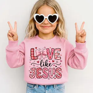Love Like Jesus Shirt, Christian Valentine's Day Youth T-shirt, Sweatshirt Unisex Youth Size XS-XL