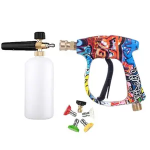 Pressure Washer Nozzle Fan & Cone Spray M22 Water Gun for Car Washing 5 Colors Painted Limited Edition Upgrade Your Cleaning Routine