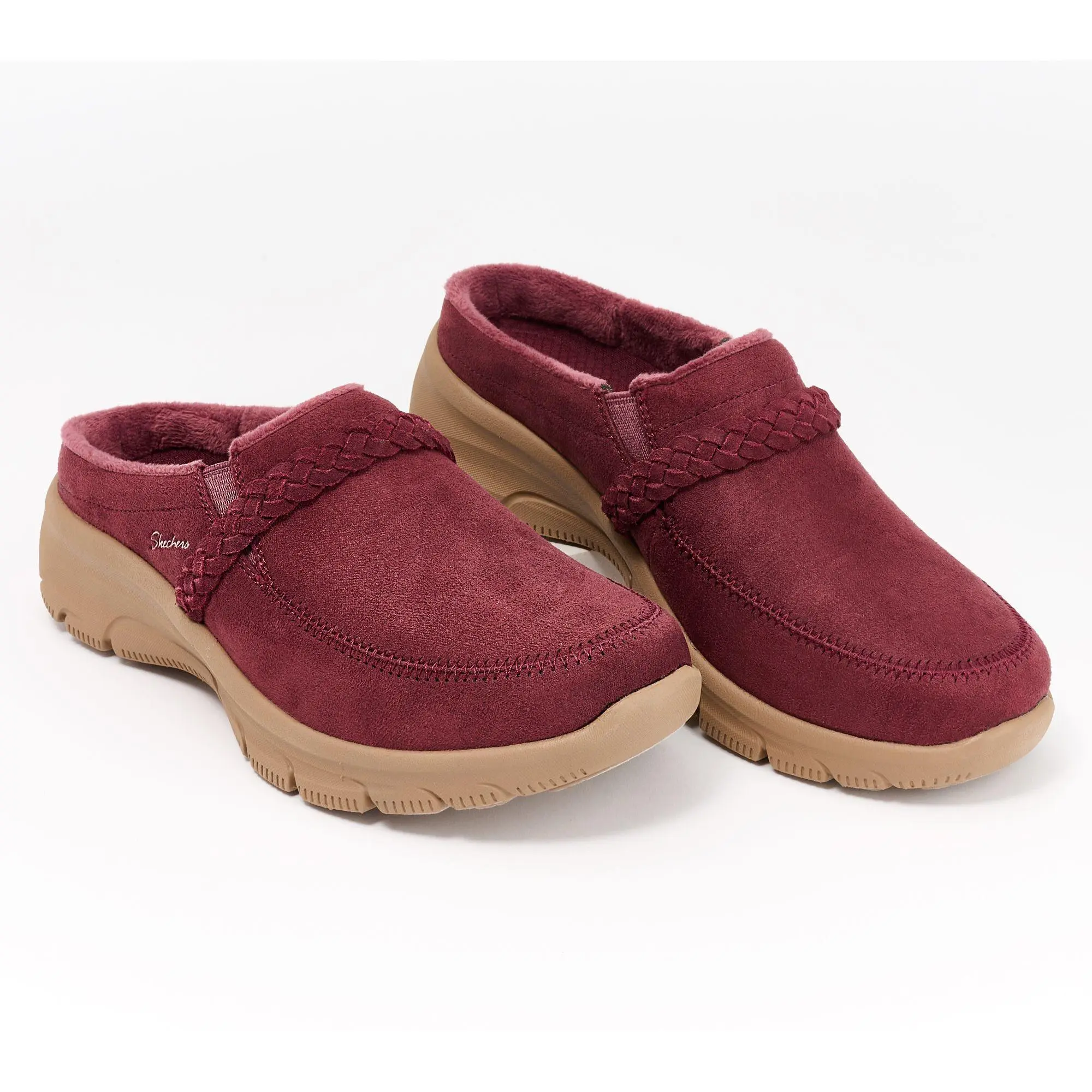 Skechers Easy Going Water Repellent Suede Clogs -Darling Thing Skechers Easy Going Water Repellent Suede Clogs -Darling Thing