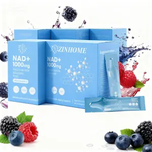 5PC ZINHOME NR1000 NAD+ Berry Juice, Containing Quercetin Plant Body, Trans Resveratrol PQQ,melatonin,Used for skin aging support, energy, and focus - 30 packs