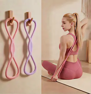 8-Shaped Resistance Band,Silicone Material Expander Band,Home Gym Yoga Equipment for Home Workout chest