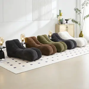 Large Bean Bag Chair for Adults, Cloud-Like Lounge Chair with High-Density Sponge Fill | Super Soft White Chair for Living Room, Gaming & Reading