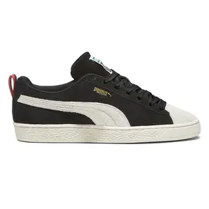 PUMA Mens Suede Cassette Tape Lace Up Sneakers Shoes Casual - Black PUMA Mens Suede Cassette Tape Lace Up Sneakers Shoes Casual - Black