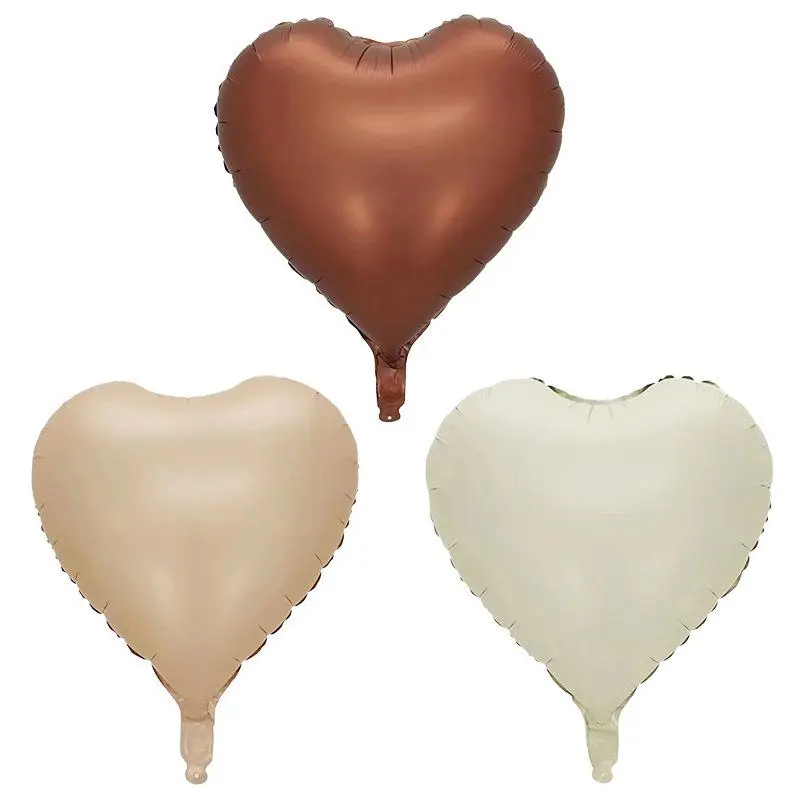 18 Inch Heart Shaped Balloon, 3 Counts/set Romantic Balloon for Party Wedding Anniversary, Party Decoration Supplies, Balloon Decorations