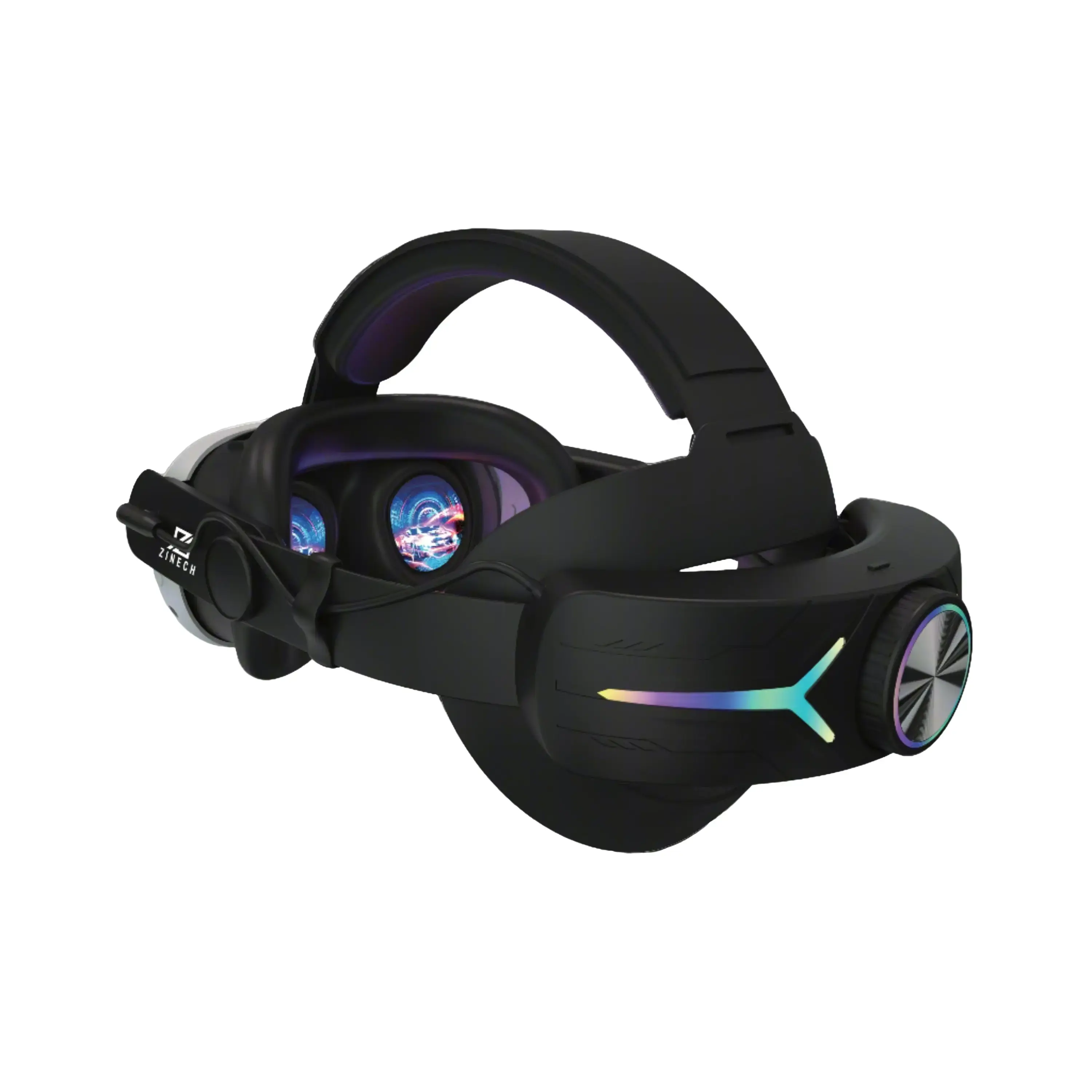 ZINECH Black VR Headset Strap for Comfortable Wear