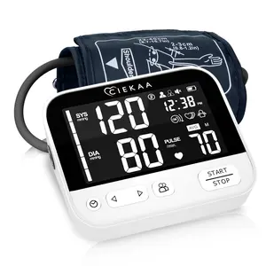 Nicwell Home Upper Arm Blood Pressure Monitor | Large LED Display | One-Touch Operation | Adjustable Cuff 8.8"-17.7" | Voice Alert | Dual User Mode | Blood Pressure Measurement & Irregular Heartbeat Alert | Auto Power Off