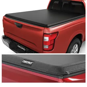 5 Feet Bed Soft Roll Up Truck Bed Tonneau Cover Compatible with 2005-2025 Nissan Frontier(NOT for México), Fleetside