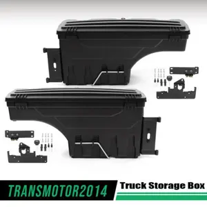 Fit For Toyota Tacoma 2005-2020 Left & Right Side Truck Bed Storage Box Toolbox Upgraded Version