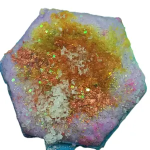 Gem Stone Bath Bombs w coconut oil .  Mango /lime scent Body Care Comfort Cleansing Skin Care Hydrating Silicone Free