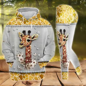 Giraffe Hoodie And Legging All Over Printed