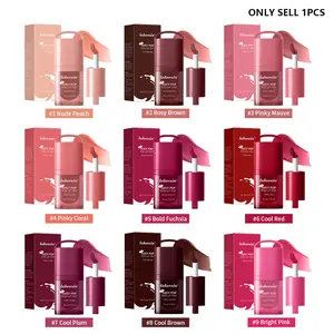 Single Pack 9-Color Juice Lip Gloss, Moisturizing and Nourishing Mirror Finish Glass Water Glow Lip Oil, Long-Lasting Clear Transparency