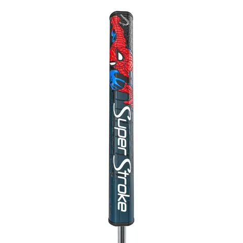 SuperStroke Marvel Spider-Man Putter Grip - Premium Golf Supply, Grip Golf Club Parts with Low Hand Profile, Multi-Zone Texture, Parallel Shape, Polyurethane Construction, Enhanced Spyne® Technology, Tour 2.0, No Taper Tech, Tech-Port for Enthusiasts