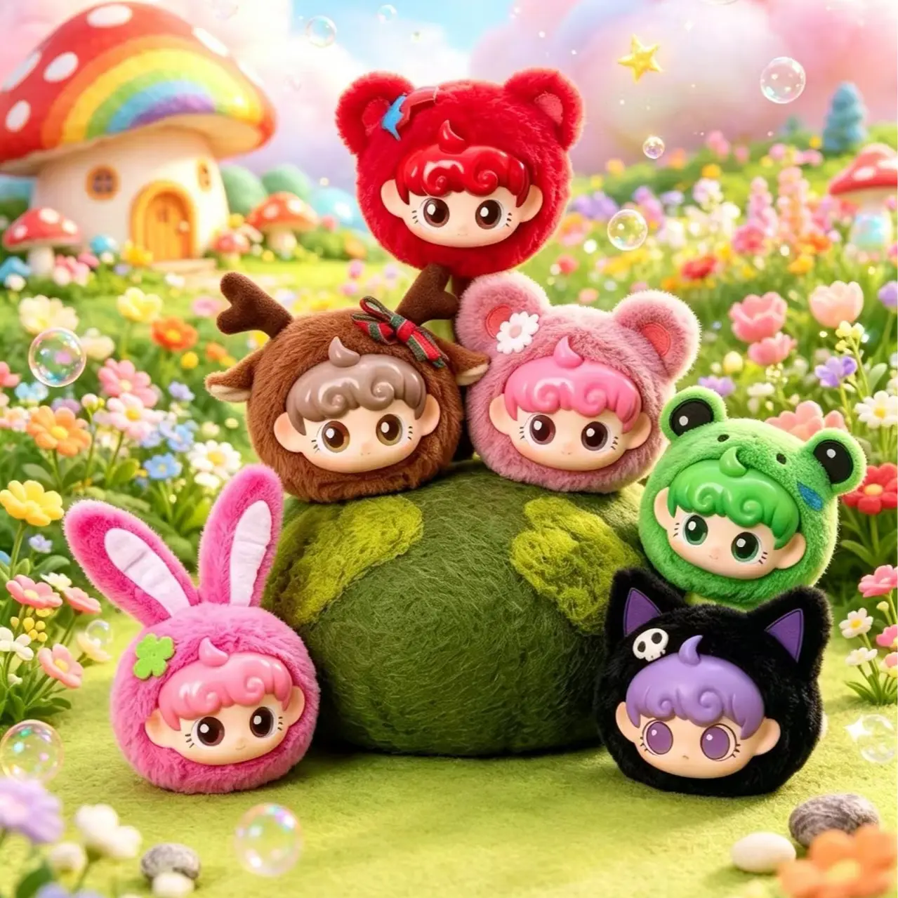Blind Box. Keychain.  Plush  Pocket Mini  Doll. Zippered coin purse.   UNA  volume-The World of dango. Random Surprise Blind Boxes