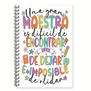 1Pc teacher thanks spiral notebook - "finding a good teacher is not easy" design, with pencil, eraser and stars, suitable for educators, school office supplies, school notebook