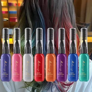 2 in 1 Hair Dye & Mascara, Long-lasting Hair Dye, Easy To Apply, Hair Styling Product for Women & Girls, Gel
