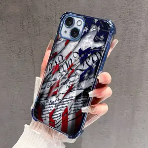 We The People US Flag Phone Case Luxury Plating Four Corner Anti-Fall Shockproof for iPhone 16 15 14 13 12 11 Pro Max,Samsung S26 S25 S24 S23 S22 Phone Case Cool Patriotic Gift Summervibes summerwins 985