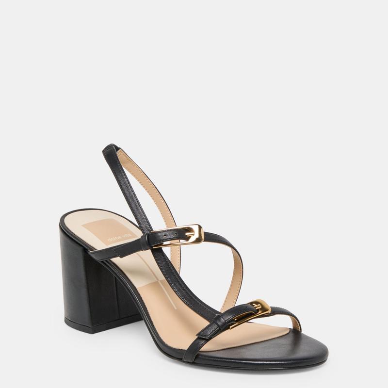 Dolce Vita FAYE HEELS BLACK LEATHER