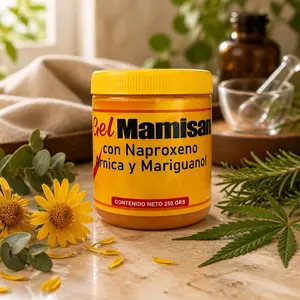 Gel Mamisan, Arnica Y Mariguanol 250GRS Gel Para Ayuar A Desinniflamar.
