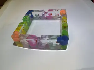 Ashtray with Colorful Duck Design - Simple Product Title