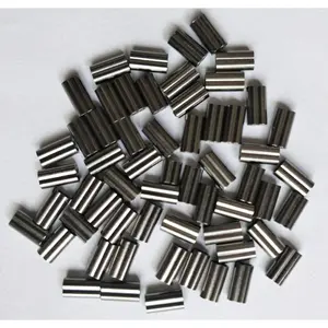 100pcs Double Barrel Copper Crimp Sleeves Fishing Line Connectors 6 Sizes
