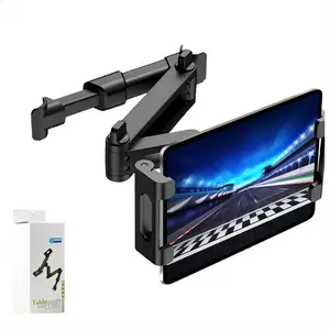 Tablet Holder for Car,ipad Headrest Mount for 5.5-18.4 Inch ipad/Phones Car Tablet Holder with 360°Rotating Adjustable Trip Essentials,Black