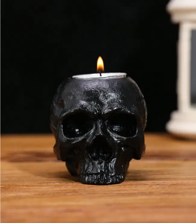 Skull Design Candle Holder,Room Decor,Gifts