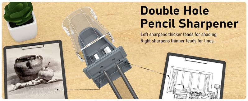 back to school sale!!!Four Candies Metal Mechanical Pencil Set, 3PCS Art Drafting Pencils 0.5, 0.7, 0.9MM & 2PCS 2MM Mechanical Drawing Pencils with 420PCS Leads (4B 2B HB 2H Color) for Writing Sketching Drawing