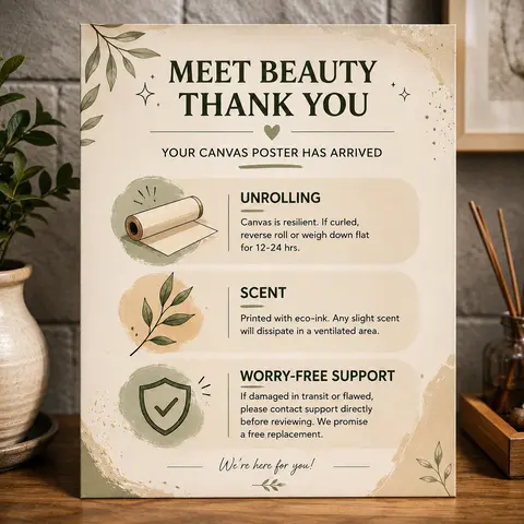 Artistic Inspirational Wall Art Posters - Aesthetic Printed Home Decor, Room Decorations with Worry-Free Support, After-Sales Protection Certificate, Security Guarantees, Investment Value