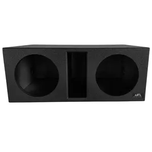 Elite Audio EBOX-BLVD10SPL Dual 10” Subwoofer Enclosure - Durable Polyurethane Bed Liner Finish, 35Hz Tuned Mega Port, 1” MDF Heavy-Duty Construction, Pro-Tuned Ports, High-Current Spring Terminals for SPL Bass & Superior Sound Quality