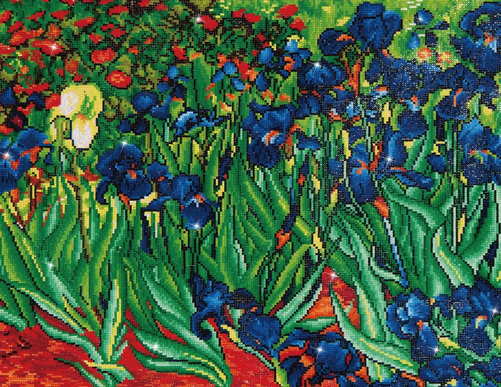 Diamond Dotz Van Gogh Irises Full Coverage Diamond Painting Kit for Adults, 28.0in x 22.0in DIY Needlework Collectible Toy & Hobby, Collectibles