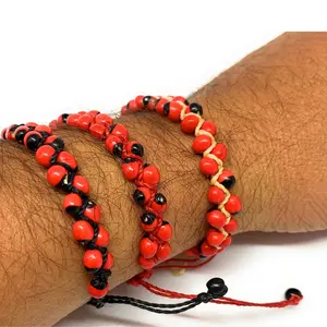 Peruvian Huayruro Seed Bracelet – Authentic Good Luck Protection Bracelet.
