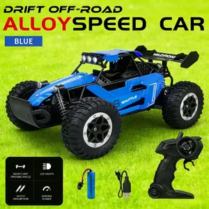 Remote Control Off-Road Car Drift & LED Lights, Home Racing Feel, Speed 20km/h, Suitable for Kids & Adults, Requires Aa Batteries
