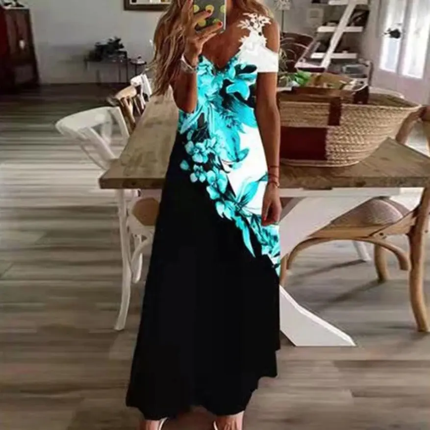 princess polly blue maxi dress Princess Polly Women's Tourista Sleeveless Knit Maxi Dress - Blue main image 1