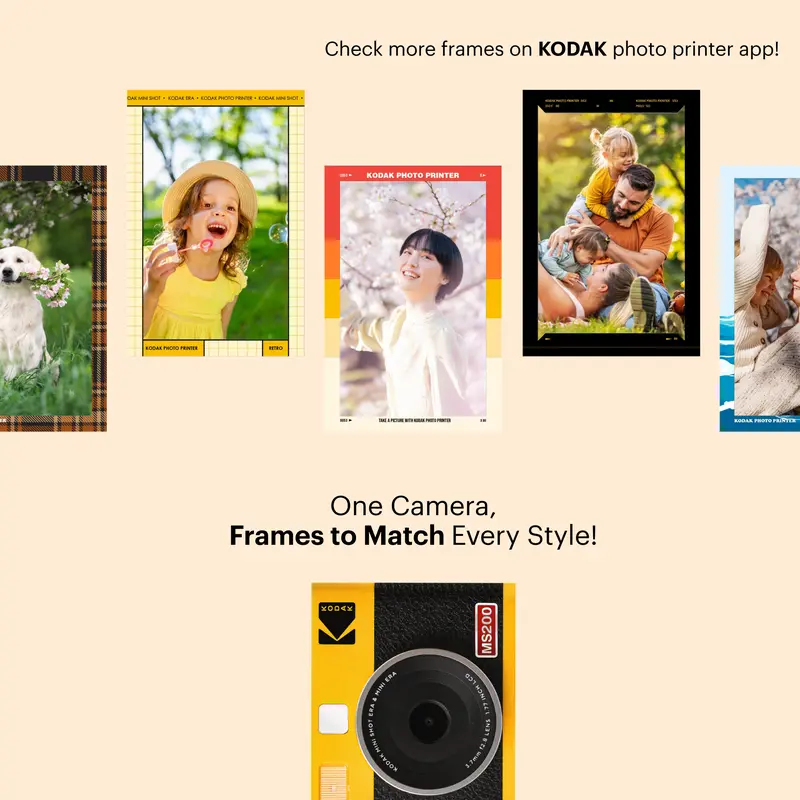 KODAK Mini Shot 2 ERA 4PASS Portable Photo Printer, 2.1x3.4 inches, 68 Sheets Bundle 5