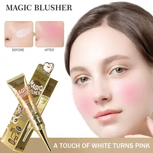 Magic Blusher, Liquid Blush Cheek Tint Color Change Liquid Blush Stick Waterproof Long-Lasting Jelly Blush Lifting Complexion Liquid Blush 30ml