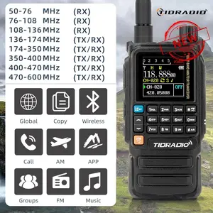 New Version TIDRADIO H3 Plus Global Walkie Talkie Repeater Bluetooth Answerphone Air Band Long Range Radio(Beta version)