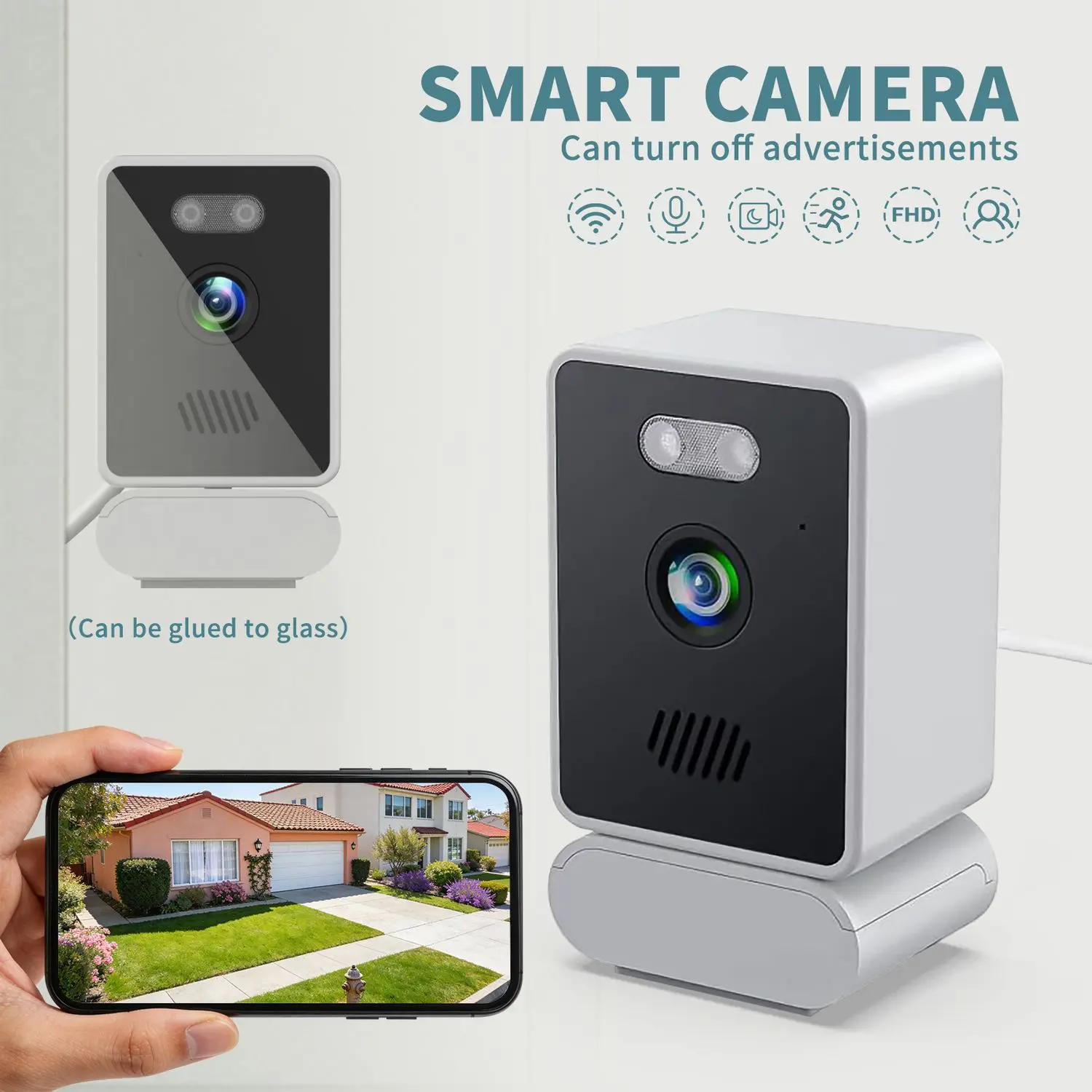 Discreet Window-Monitor Security Solution: All-in-One Hidden Camera with Built-in WiFi & Motion Alerts for Homes/Stores