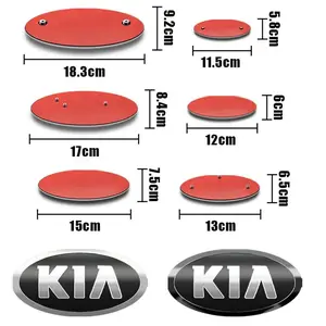 For KIA k3 k5 k9 Rio Ceed Picanto Sportage R Cerato Soul Sorento Optima Niro Accessories 1Pcs 3D ABS Car Front Hood Bonnet Emblem Rear Tail Trunk Badge Sticker