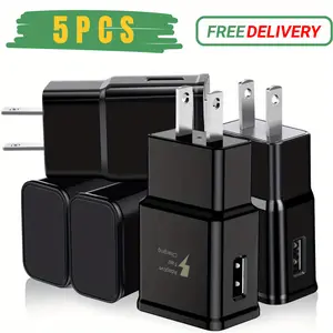 FastFish For Samsung For Galaxy S21/S21+/S21Ultra/S20/S20+/Note 20/10/S10 S9 S8 S7 S6 Edge Plus Active Quick Charge 15W Adaptive Fast Charging Block 5PCS