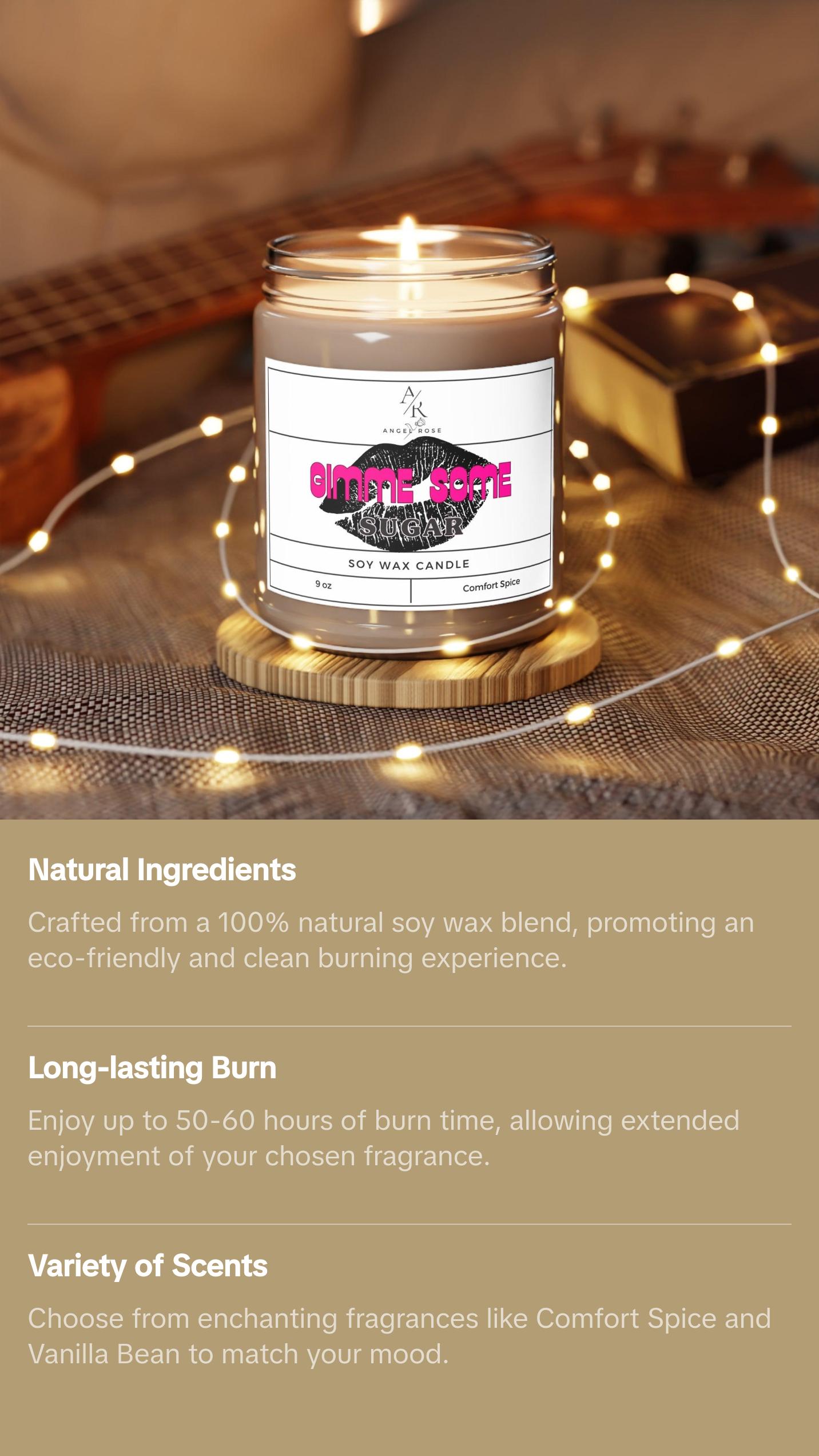 Scented Soy Candle,  Comfort Spice 9oz