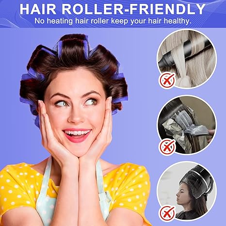 24pcs Self-adhesive Hair Curlers and Clip Set,12pcs Set of Large Self-adhesive Curling,12pcs Duckbill Clips, for Thick Thin Long Medium Short Hair Bangs DIY Hairdressing Tool, Professional Heat Conductivity, Long Lasting Hold for Voluminous Waves ﻿