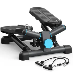 Mini Stepper for Exercise Twist Stair Stepper 330LBS Capacity Stepper Exercise Equipment with Resistance Band for Fitness
