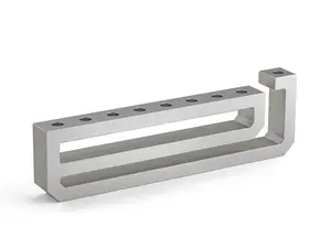 Modern Metal Hanukkah Menorah nes Minimalist Heavy Duty Hanukiah | Hebrew Miracle Design | Sleek Aluminum Chanukiah